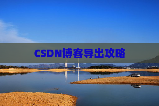 CSDN博客导出攻略